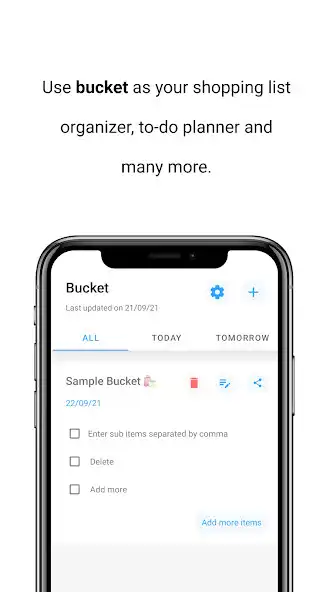Play Bucket - Smart Shopping  To-D  and enjoy Bucket - Smart Shopping  To-D with UptoPlay