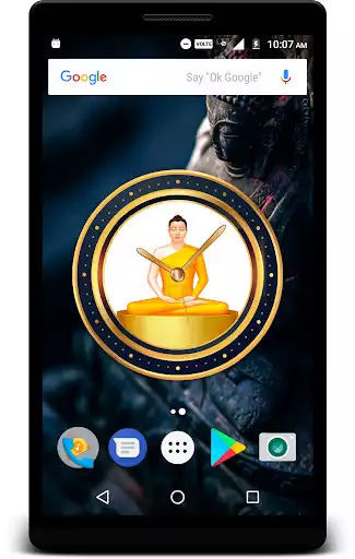 Play APK Buddha Clock Live Wallpaper  and enjoy Buddha Clock Live Wallpaper with UptoPlay losiento.theme.clock.buddha