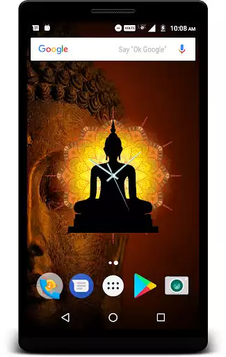 Play APK Buddha Clock Live Wallpaper  and enjoy Buddha Clock Live Wallpaper with UptoPlay losiento.theme.clock.buddha