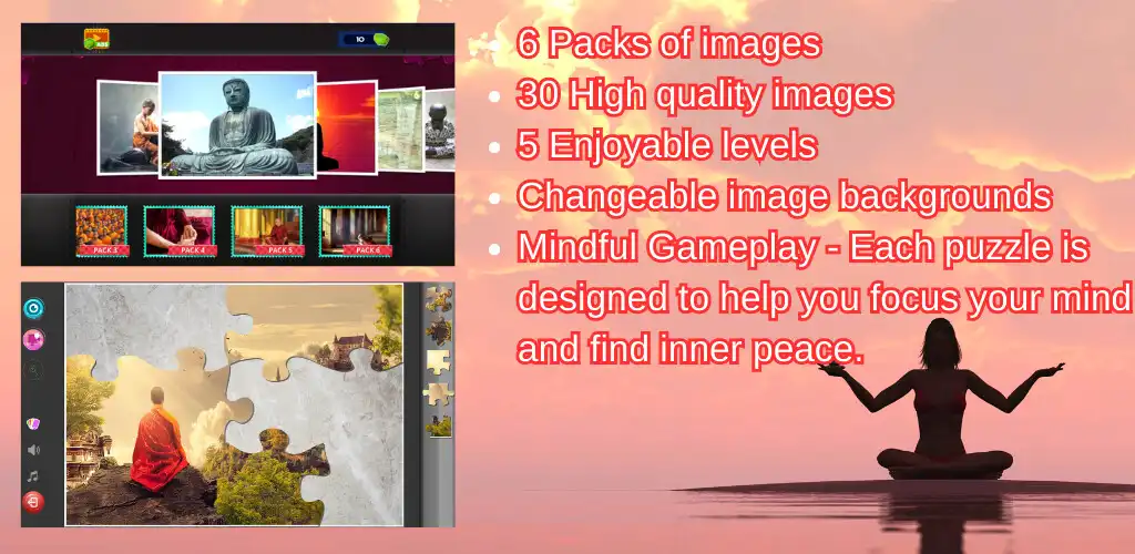 Play Buddhism - Jigsaw Puzzle Game  and enjoy Buddhism - Jigsaw Puzzle Game with UptoPlay