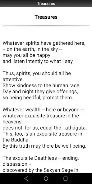 Play Buddhism: Treasures Sutta as an online game Buddhism: Treasures Sutta with UptoPlay