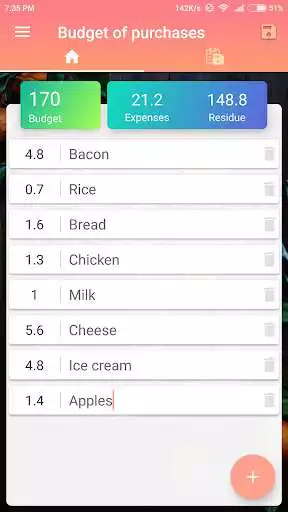 Play APK Budget of purchases  and enjoy Budget of purchases with UptoPlay com.money.evgeny.ShoppingBudget