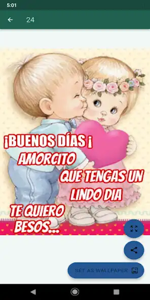 Play Buenos días y noches mi amor as an online game Buenos días y noches mi amor with UptoPlay