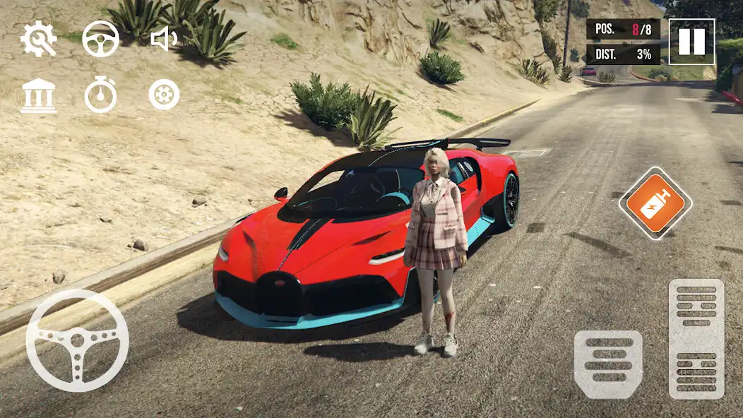 Play Bugatti Divo: Theft Auto Racer as an online game Bugatti Divo: Theft Auto Racer with UptoPlay