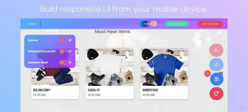 Play Builderly: Site  App builder as an online game Builderly: Site  App builder with UptoPlay