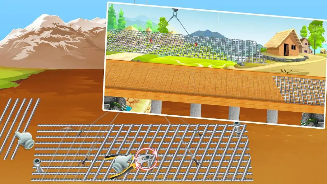 Play Build Village Bridge: Highway Road Construction as an online game Build Village Bridge: Highway Road Construction with UptoPlay