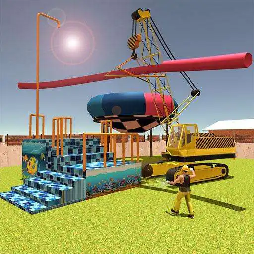 Play Build Water Theme Park: 3D Construction Simulator APK