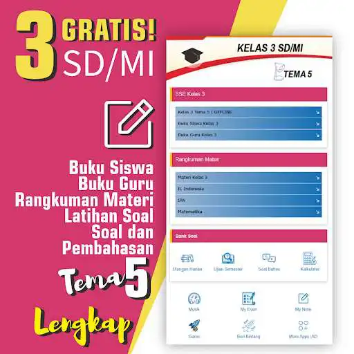 Play Buku Kelas 3 SD Tema 5  and enjoy Buku Kelas 3 SD Tema 5 with UptoPlay