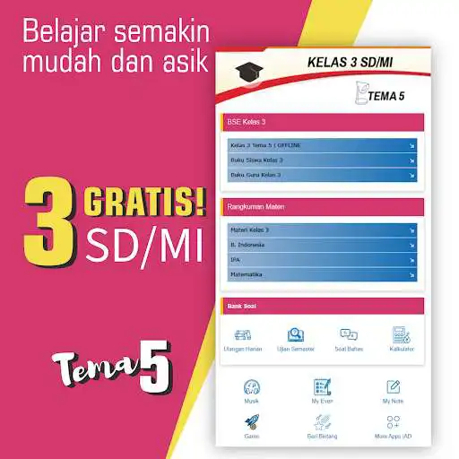 Play Buku Kelas 3 SD Tema 5 as an online game Buku Kelas 3 SD Tema 5 with UptoPlay