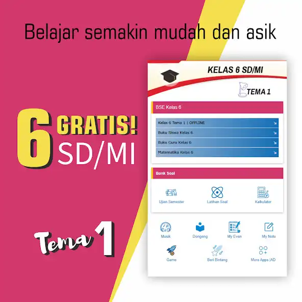 Play Buku Kelas 6 SD Tema 1 as an online game Buku Kelas 6 SD Tema 1 with UptoPlay