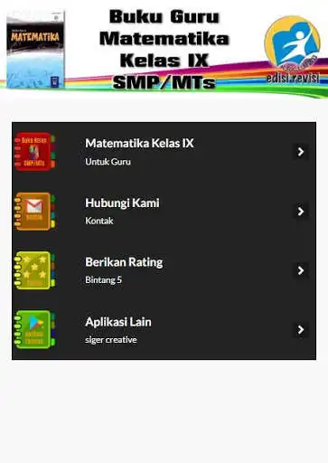 Play APK Buku Matematika Kelas IX untuk Guru  and enjoy Buku Matematika Kelas IX untuk Guru with UptoPlay comsiger.bukuguru.matematika9