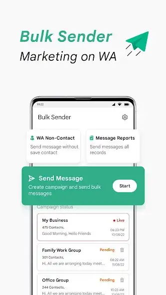 Play Bulk Sender - Marketing on WA as an online game Bulk Sender - Marketing on WA with UptoPlay