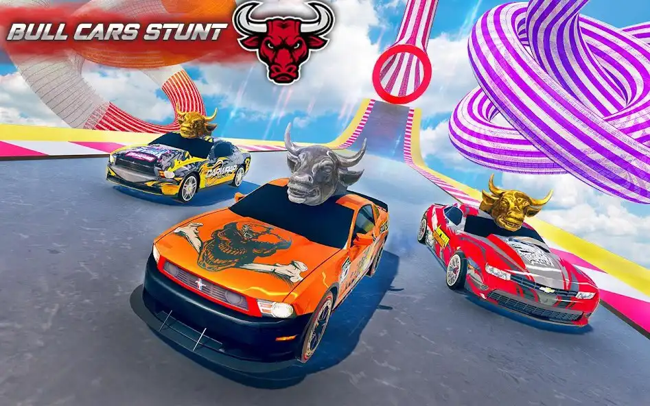 Play Bull Car Racing Stunts: Mega Ramp Car Games 2020  and enjoy Bull Car Racing Stunts: Mega Ramp Car Games 2020 with UptoPlay