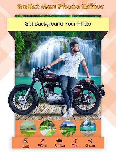 Play Bullet Men Moto Photo Editor as an online game Bullet Men Moto Photo Editor with UptoPlay