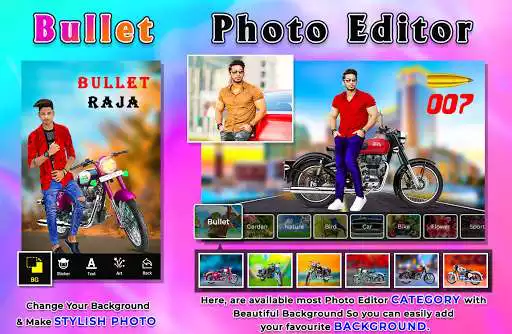Play Bullet photo editor as an online game Bullet photo editor with UptoPlay