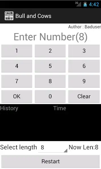 Play Bulls and Cows - Guess Number as an online game Bulls and Cows - Guess Number with UptoPlay