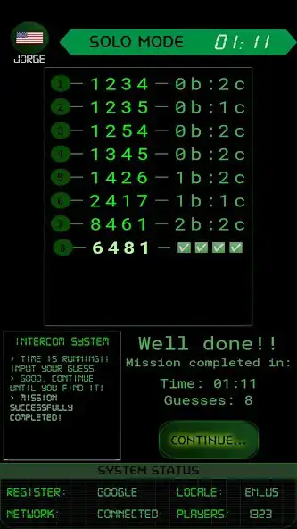 Play Bulls and Cows - Multiplayer as an online game Bulls and Cows - Multiplayer with UptoPlay