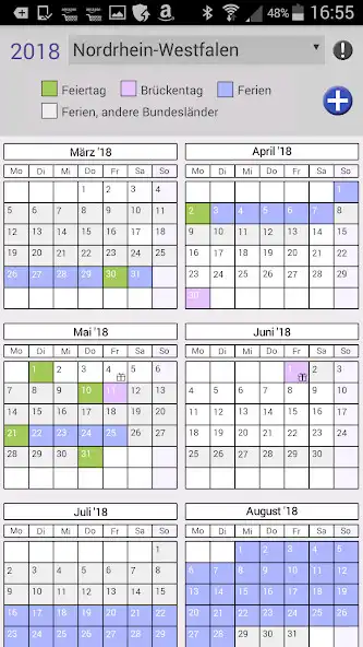 Play Bundesferien, Ferien + Feiertage im Jahreskalender as an online game Bundesferien, Ferien + Feiertage im Jahreskalender with UptoPlay