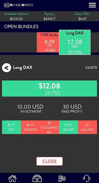 Play Bundles demo app as an online game Bundles demo app with UptoPlay