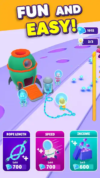 Play Bungee Space - Funny Runner as an online game Bungee Space - Funny Runner with UptoPlay