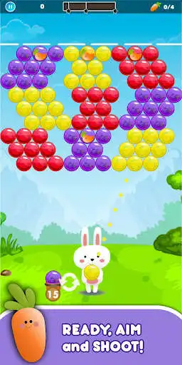 Play Bunny Bubble Pop: Bubble Shooter as an online game Bunny Bubble Pop: Bubble Shooter with UptoPlay