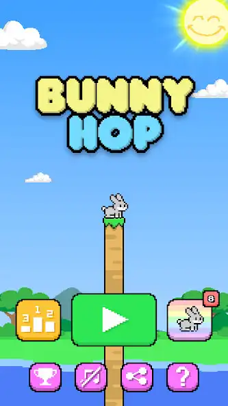 Play Bunny Hop - Cute Bunny Game  and enjoy Bunny Hop - Cute Bunny Game with UptoPlay