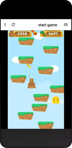 Play Bunny Jump as an online game Bunny Jump with UptoPlay
