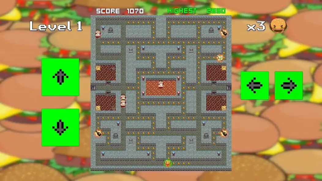 Play Burga-Man as an online game Burga-Man with UptoPlay