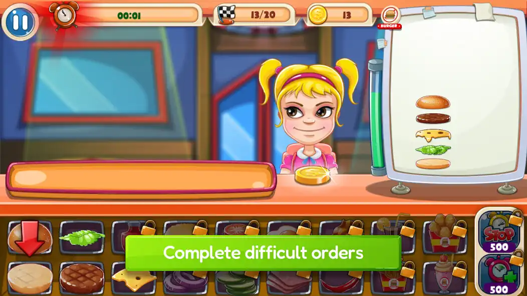 Play Burger Cooking Madness as an online game Burger Cooking Madness with UptoPlay