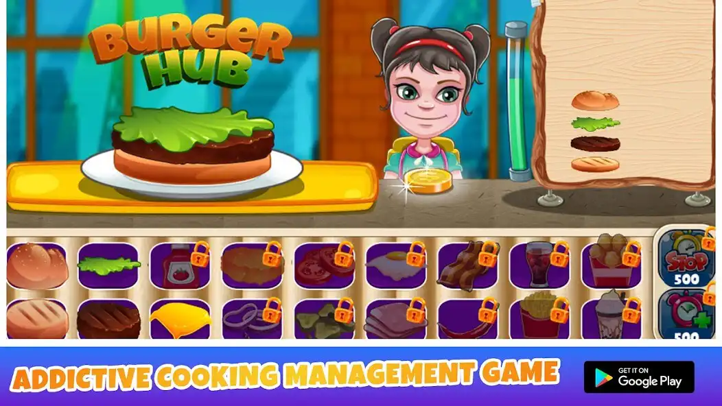 Play Burger Hub as an online game Burger Hub with UptoPlay