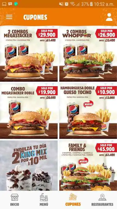 Play Burger King Colombia