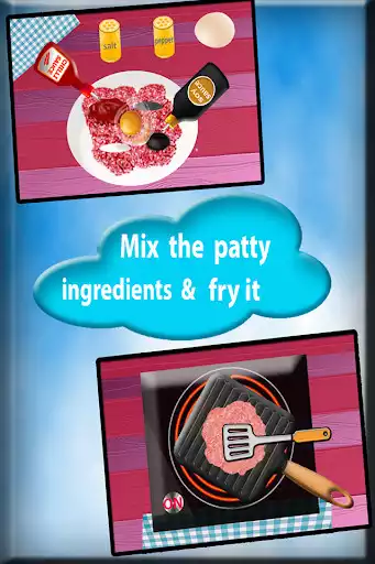 Play Burger Maker Chef Cooking Game as an online game Burger Maker Chef Cooking Game with UptoPlay