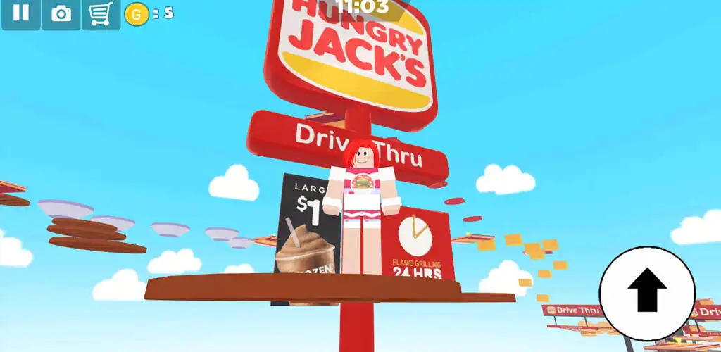 Play Burger Restaurant parkour as an online game Burger Restaurant parkour with UptoPlay
