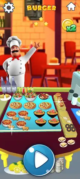 Play Burger Shop Chef Cooking Game as an online game Burger Shop Chef Cooking Game with UptoPlay