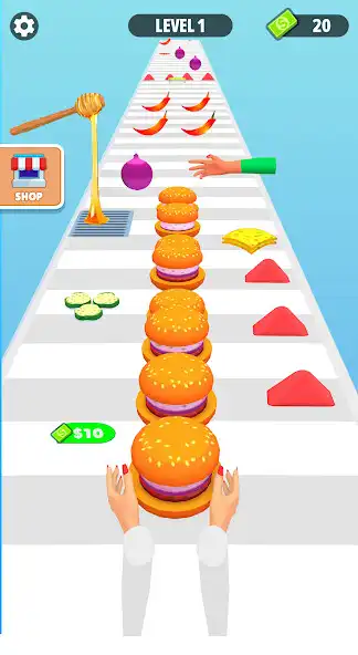 Play Burger Stack Run Game  and enjoy Burger Stack Run Game with UptoPlay