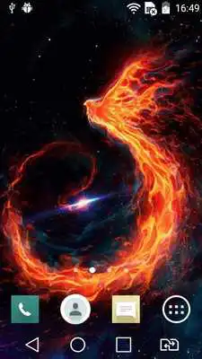 Play Burning bird live wallpaper