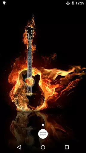 Play Burning Guitar Live Wallpaper