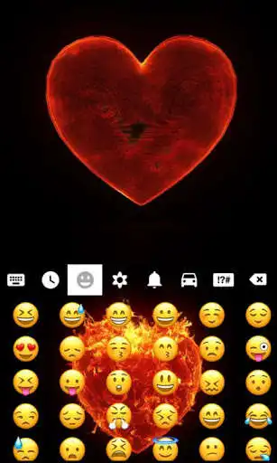 Play APK Burning Heart Keyboard Theme  and enjoy Burning Heart Keyboard Theme with UptoPlay com.fancy.neon.keyboard 