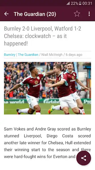 Play Burnley Football News as an online game Burnley Football News with UptoPlay