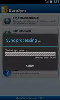 Play Burp Sync for OS 4.0 and above