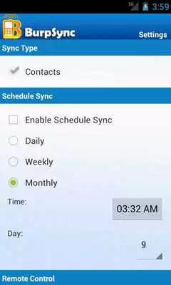 Play Burp Sync for OS 4.0 and above