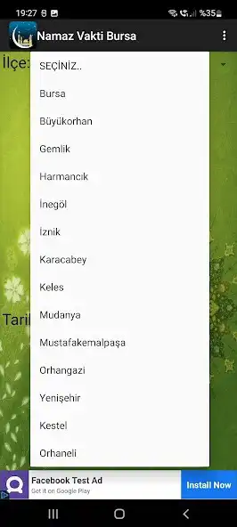 Play Bursa Namaz Vakitleri as an online game Bursa Namaz Vakitleri with UptoPlay