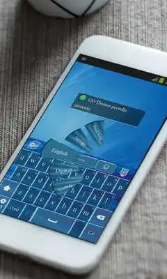 Play Bursting Blue Keyboard Skin