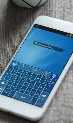 Play Bursting Blue Keyboard Skin