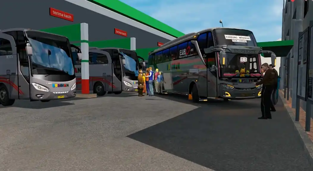 Play Bus Antar Penumpang Simulator as an online game Bus Antar Penumpang Simulator with UptoPlay
