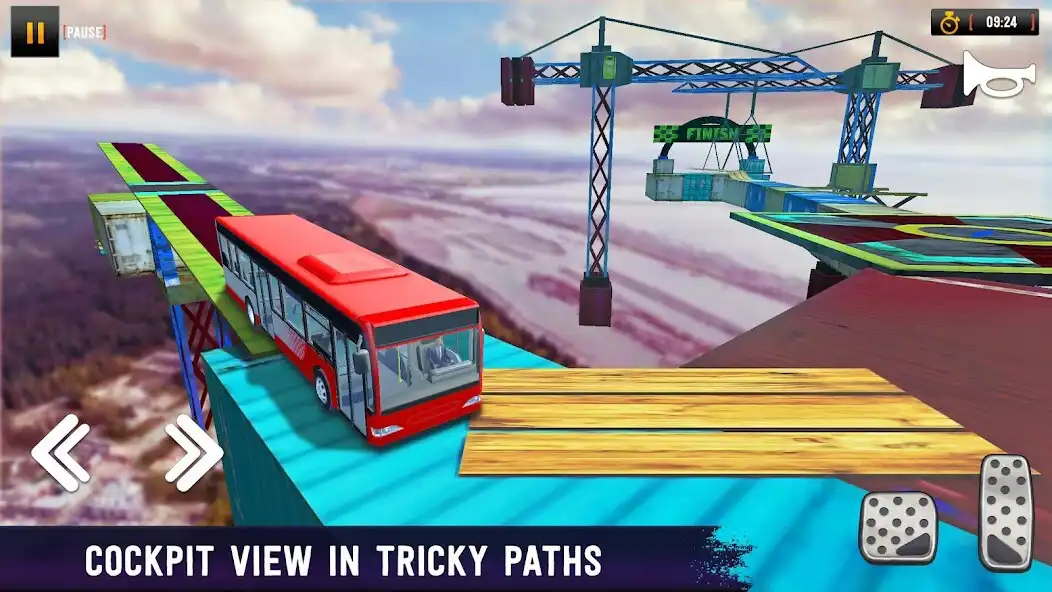 Play Bus Driving Games: Bus Stunts as an online game Bus Driving Games: Bus Stunts with UptoPlay