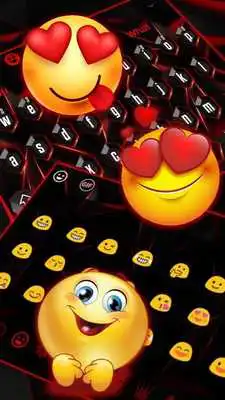 Play Business Black and Red Keyboard Theme