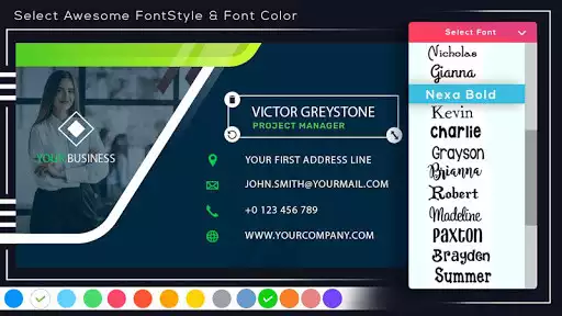 Play Business Card Maker - Visiting Card Maker  and enjoy Business Card Maker - Visiting Card Maker with UptoPlay