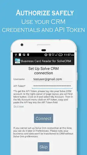 Play Business Card Reader for Solve CRM as an online game Business Card Reader for Solve CRM with UptoPlay