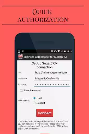Play Business Card Reader for Sugar CRM